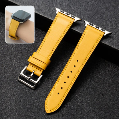 Bracelet de montre en cuir de vachette Business, For Apple Watch Series 6&SE&5&4 44mm / 3&2&1 42mm