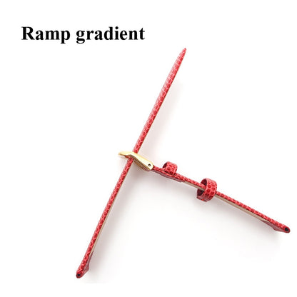 Chaîne de montre fine avec bracelet en cuir de veau motif lézard, Strap Width  12mm, Strap Width  18mm