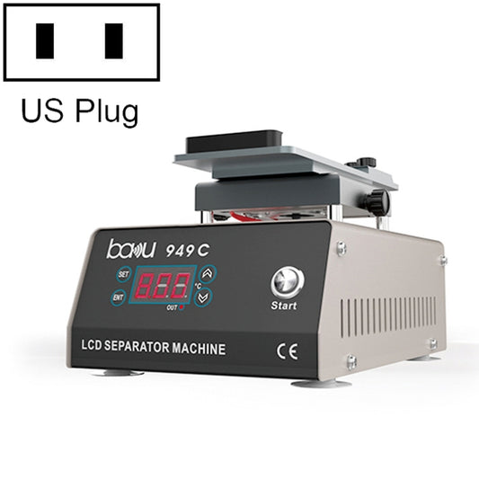 BAKU BA949C Séparateur d'écran LCD rapide rotatif à 360 degrés chauffé, BA-949C US Plug, BA-949C EU Plug