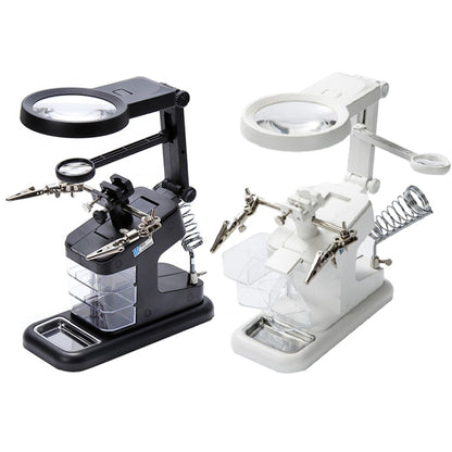 Loupe multifonctionnelle d'inspection de réparation de soudure de puce de bureau avec la lumière de LED
