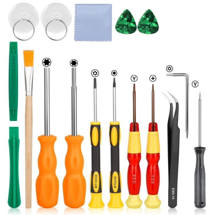 Ensemble d'outils de tournevis de réparation de console de jeu 17 en 1 pour commutateur NS