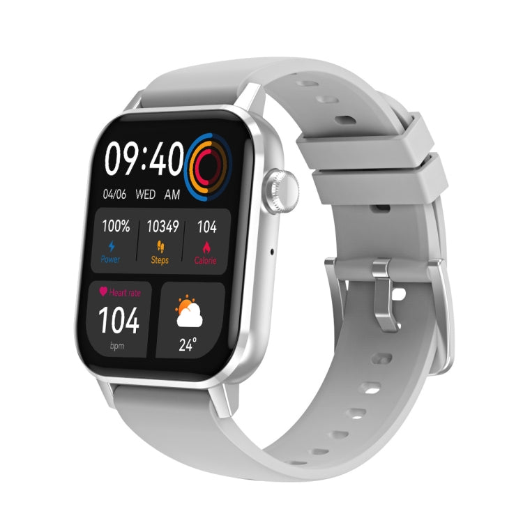 Montre intelligente multifonctionnelle de surveillance de la fréquence cardiaque HD6 1,69 pouces, Noir, Argent, Rose, Vert clair, Vert