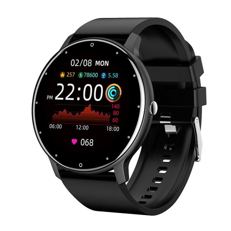 Montre intelligente podomètre de surveillance de la fréquence cardiaque ZL02, Silicone Band (Blue), Silicone Band (Black), Silicone Band (Pink), Silicone Band (Yellow)