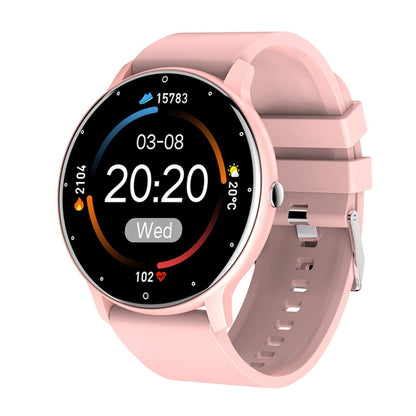 Montre intelligente podomètre de surveillance de la fréquence cardiaque ZL02, Silicone Band (Blue), Silicone Band (Black), Silicone Band (Pink), Silicone Band (Yellow)