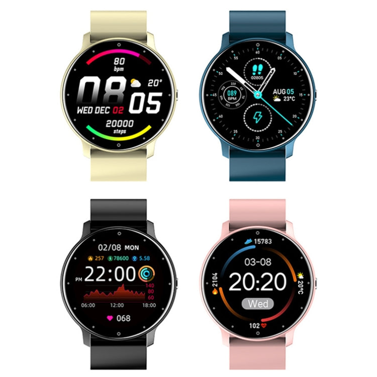 Montre intelligente podomètre de surveillance de la fréquence cardiaque ZL02, Silicone Band (Blue), Silicone Band (Black), Silicone Band (Pink), Silicone Band (Yellow)