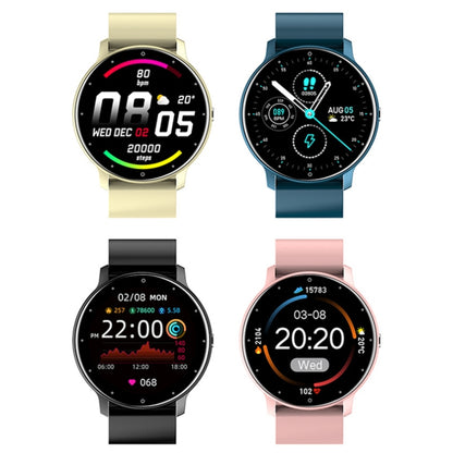 Montre intelligente podomètre de surveillance de la fréquence cardiaque ZL02, Silicone Band (Blue), Silicone Band (Black), Silicone Band (Pink), Silicone Band (Yellow)