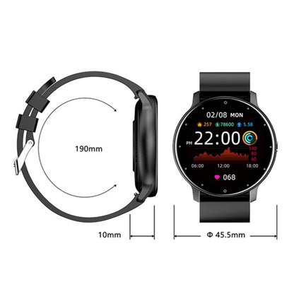 Montre intelligente podomètre de surveillance de la fréquence cardiaque ZL02, Silicone Band (Blue), Silicone Band (Black), Silicone Band (Pink), Silicone Band (Yellow)