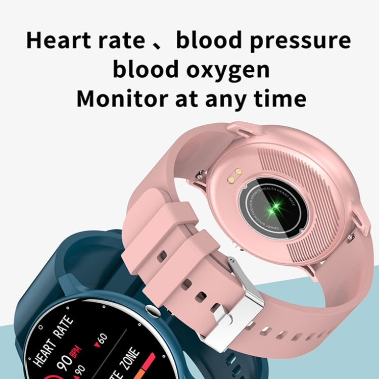 Montre intelligente podomètre de surveillance de la fréquence cardiaque ZL02, Silicone Band (Blue), Silicone Band (Black), Silicone Band (Pink), Silicone Band (Yellow)