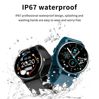 Montre intelligente podomètre de surveillance de la fréquence cardiaque ZL02, Silicone Band (Blue), Silicone Band (Black), Silicone Band (Pink), Silicone Band (Yellow)