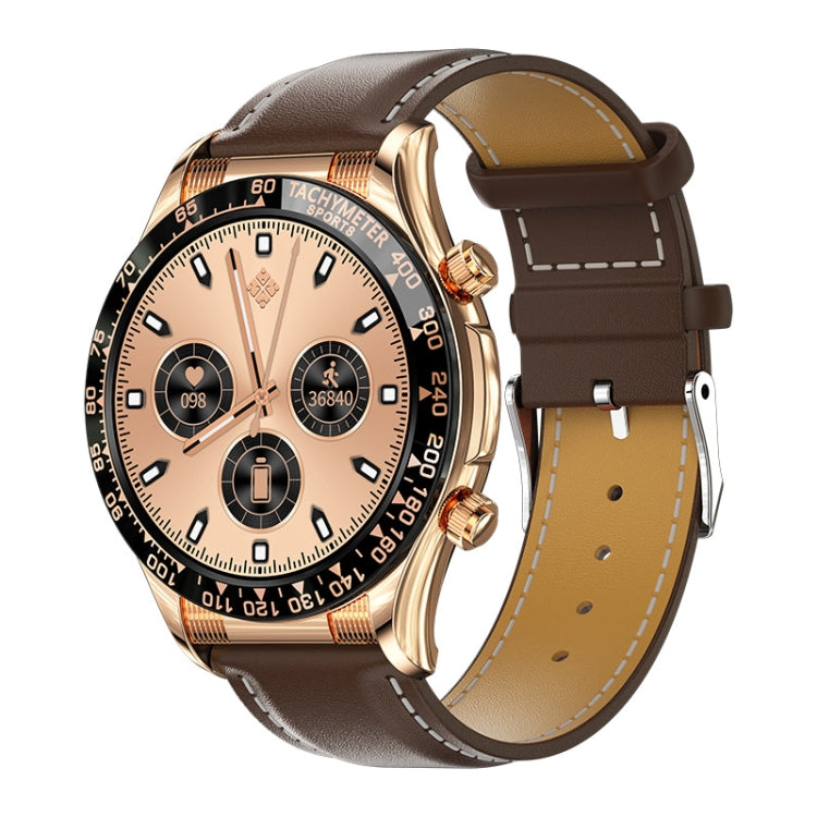 LOANIY E18 Pro Montre d'appel Bluetooth intelligente avec fonction NFC, Gold Silicone, Black Leather, Gold Leather, Black Silver Steel, Green Silver Steel