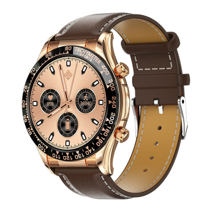 LOANIY E18 Pro Montre d'appel Bluetooth intelligente avec fonction NFC, Gold Silicone, Black Leather, Gold Leather, Black Silver Steel, Green Silver Steel