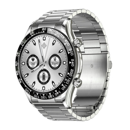 LOANIY E18 Pro Montre d'appel Bluetooth intelligente avec fonction NFC, Gold Silicone, Black Leather, Gold Leather, Black Silver Steel, Green Silver Steel