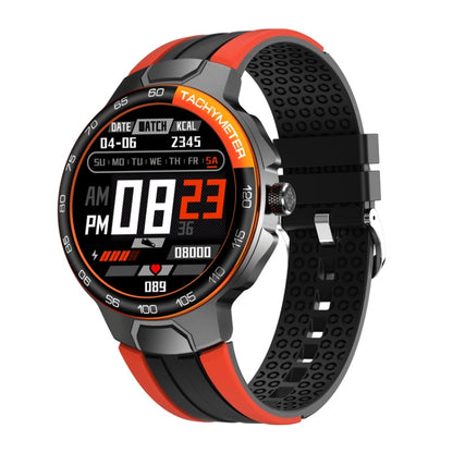 Wearkey E15 Montre intelligente à écran tactile de surveillance de la fréquence cardiaque de 1,28 pouce, Bleu, Silver Gray, Orange