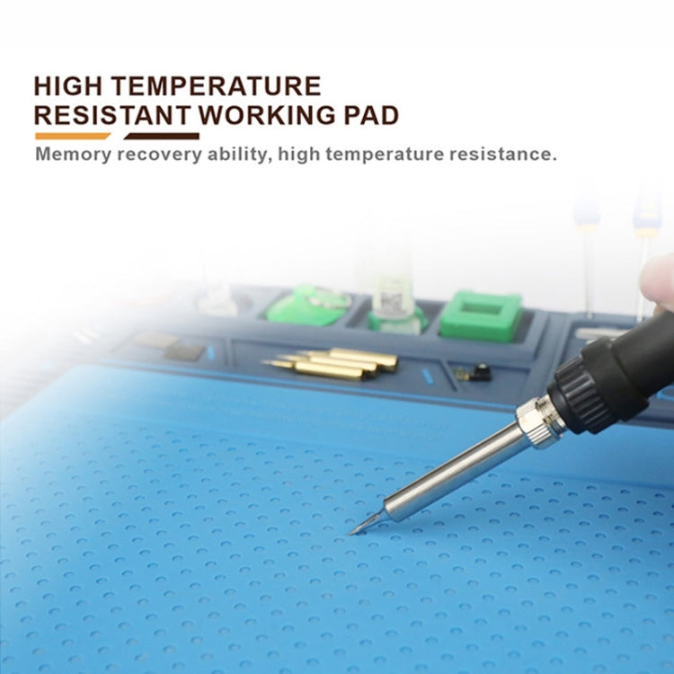 BAKU BA-695 2 en 1 TPR + Silicone ordinateur téléphone réparation bureau tapis résistant à la chaleur tapis isolant