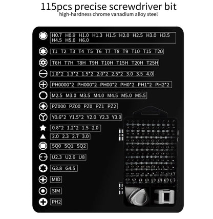 Jeu de tournevis 117 en 1 Outil de démontage de console de jeu de montre
