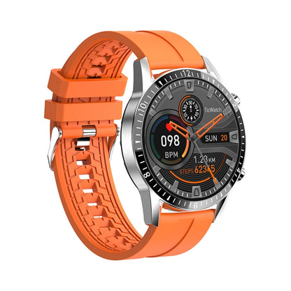 Montre de surveillance de la fréquence cardiaque/pression artérielle/oxygène sanguin I9 1,3 pouces, Black, Red, Orange, Green, Black Leather, Brown Leather, Black Steel, Silver Steel