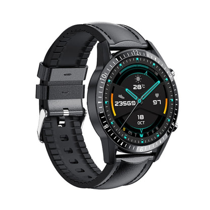 Montre de surveillance de la fréquence cardiaque/pression artérielle/oxygène sanguin I9 1,3 pouces, Black, Red, Orange, Green, Black Leather, Brown Leather, Black Steel, Silver Steel