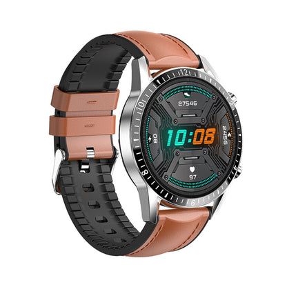 Montre de surveillance de la fréquence cardiaque/pression artérielle/oxygène sanguin I9 1,3 pouces, Black, Red, Orange, Green, Black Leather, Brown Leather, Black Steel, Silver Steel