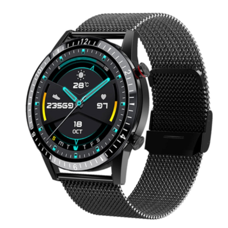 Montre de surveillance de la fréquence cardiaque/pression artérielle/oxygène sanguin I9 1,3 pouces, Black, Red, Orange, Green, Black Leather, Brown Leather, Black Steel, Silver Steel