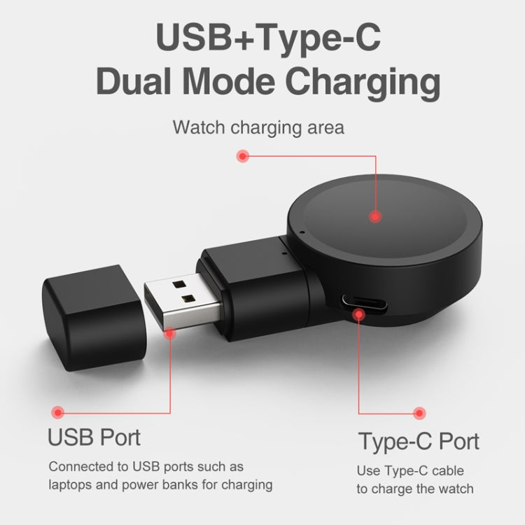 Pour Samsung Galaxy Watch 4/3 USB Mini chargeur de montre portable