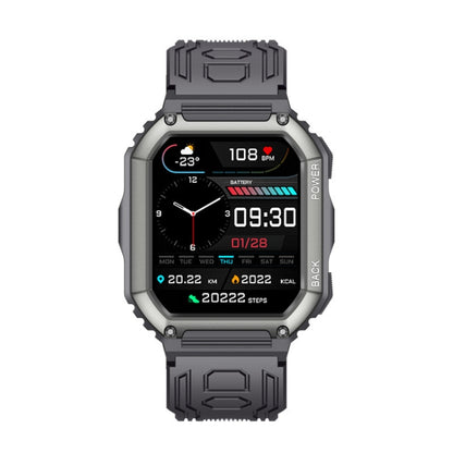 KR06 Montre d'appel intelligente de surveillance de la pression artérielle de fréquence cardiaque de 1,8 pouces, Noir, Vert