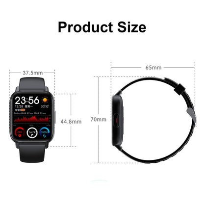 QS16Pro Montre intelligente étanche de surveillance de la santé de 1,69 pouces, prend en charge la détection de la température corporelle, White, Pink, Blue, Black, Silver Gray, Green, Black Steel, Thick Black Steel