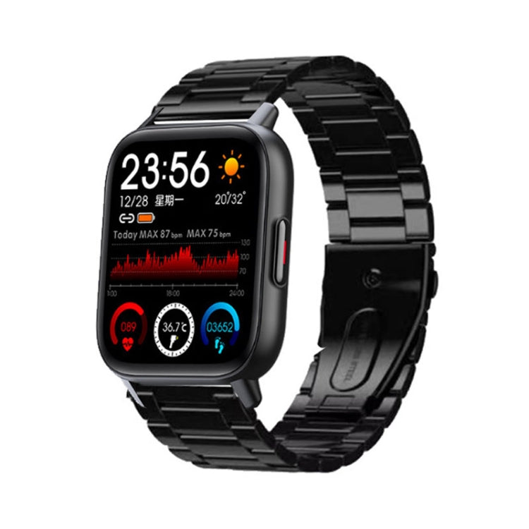 QS16Pro Montre intelligente étanche de surveillance de la santé de 1,69 pouces, prend en charge la détection de la température corporelle, White, Pink, Blue, Black, Silver Gray, Green, Black Steel, Thick Black Steel