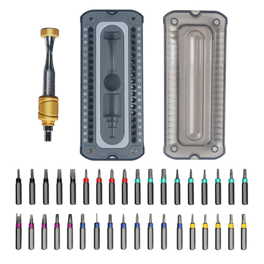 37 en 1 ensemble de tournevis pour lunettes en aluminium outils de réparation de démontage de montre d'ordinateur