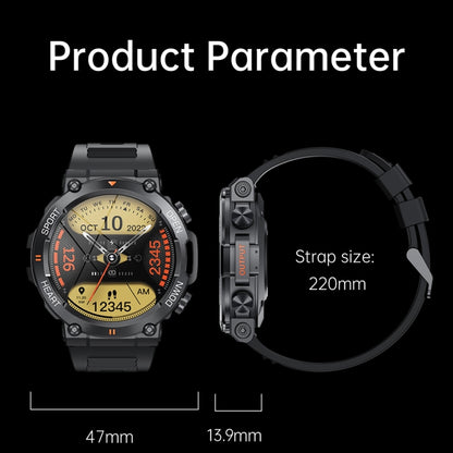 K56Pro 1,39 pouces fréquence cardiaque/pression artérielle/surveillance de l'oxygène sanguin montre intelligente d'appel