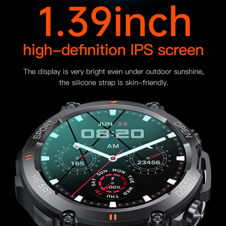 K56Pro 1,39 pouces fréquence cardiaque/pression artérielle/surveillance de l'oxygène sanguin montre intelligente d'appel