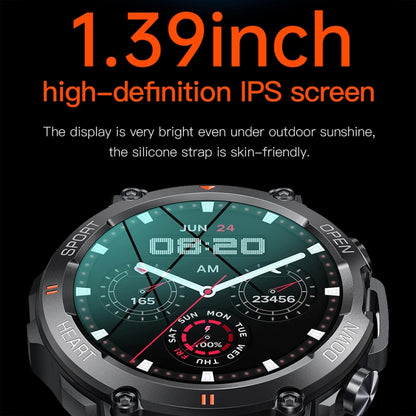 K56Pro 1,39 pouces fréquence cardiaque/pression artérielle/surveillance de l'oxygène sanguin montre intelligente d'appel