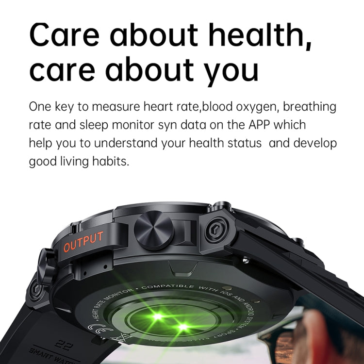 K56Pro 1,39 pouces fréquence cardiaque/pression artérielle/surveillance de l'oxygène sanguin montre intelligente d'appel