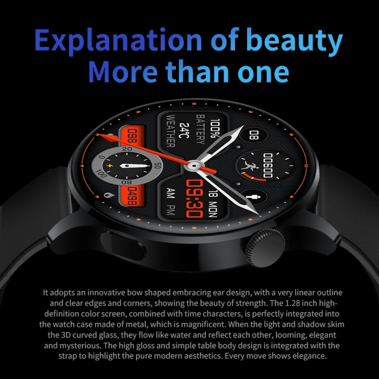 UM93Pro 1,28 pouces fréquence cardiaque / surveillance de l'oxygène sanguin montre d'appel Bluetooth avec fonction NFC