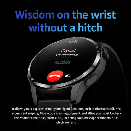UM93Pro 1,28 pouces fréquence cardiaque / surveillance de l'oxygène sanguin montre d'appel Bluetooth avec fonction NFC