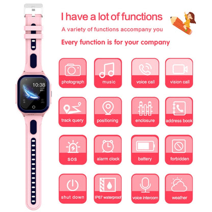 DF70 1,4 pouces 4G GPS + WIFI + LBS positionnant les enfants appelant la montre avec la fonction SOS, Pink, Blue, Black