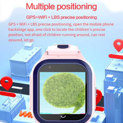 DF70 1,4 pouces 4G GPS + WIFI + LBS positionnant les enfants appelant la montre avec la fonction SOS, Pink, Blue, Black