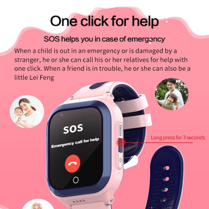 DF70 1,4 pouces 4G GPS + WIFI + LBS positionnant les enfants appelant la montre avec la fonction SOS, Pink, Blue, Black