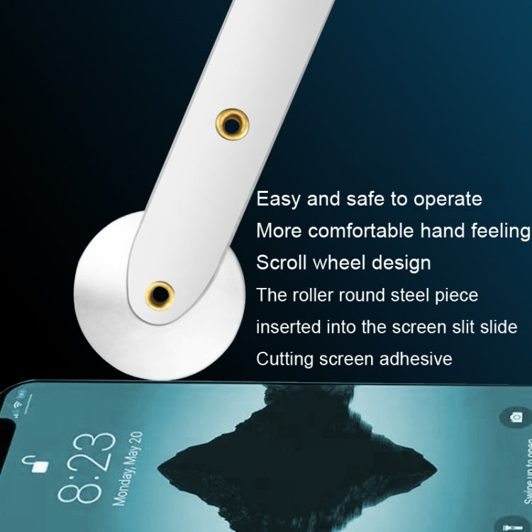Outil de suppression d'écran de Type rouleau tablette téléphone portable écran séparation coupe lame en acier