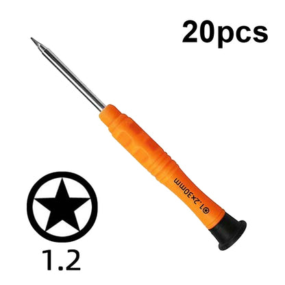 20pcs mini tournevis anti-dérapant outils de maintenance de démontage de téléphone portable