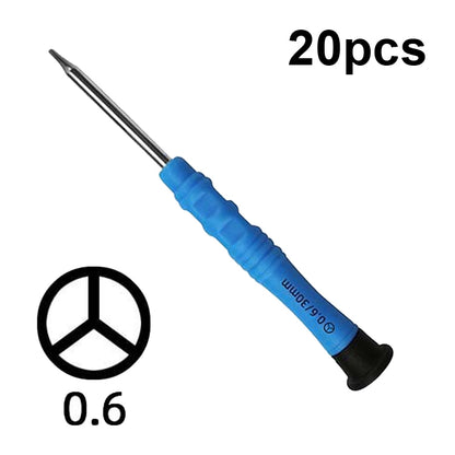 20pcs mini tournevis anti-dérapant outils de maintenance de démontage de téléphone portable