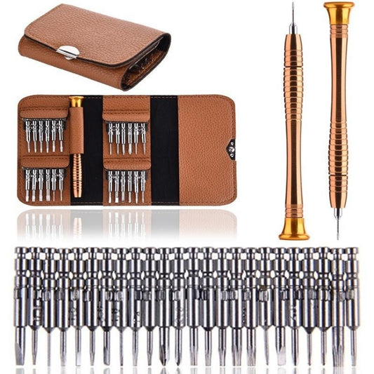Lot de tournevis 25 en 1 Outil de réparation pour ordinateur portable pour téléphone portable