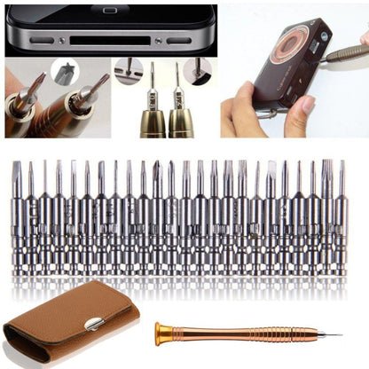 Lot de tournevis 25 en 1 Outil de réparation pour ordinateur portable pour téléphone portable