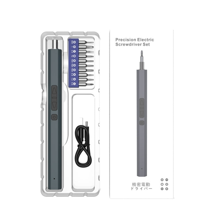 Jeu de mini tournevis électriques rechargeables 11 en 1 avec éclairage 3LED