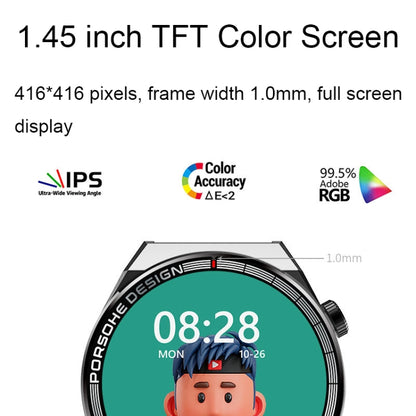ST5 MAX 1,45 pouces enregistrement intelligent montre de sport étanche montre d'appel de diffusion vocale