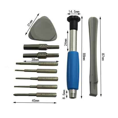 Pour Nintendo Switch PSP/GBA/DS/3DS Kit d'outils de réparation 10 en 1 jeu de tournevis