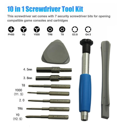 Pour Nintendo Switch PSP/GBA/DS/3DS Kit d'outils de réparation 10 en 1 jeu de tournevis