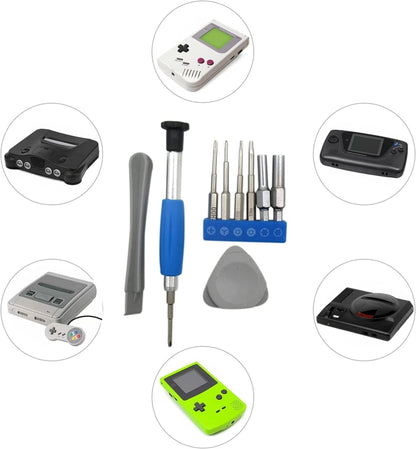 Pour Nintendo Switch PSP/GBA/DS/3DS Kit d'outils de réparation 10 en 1 jeu de tournevis