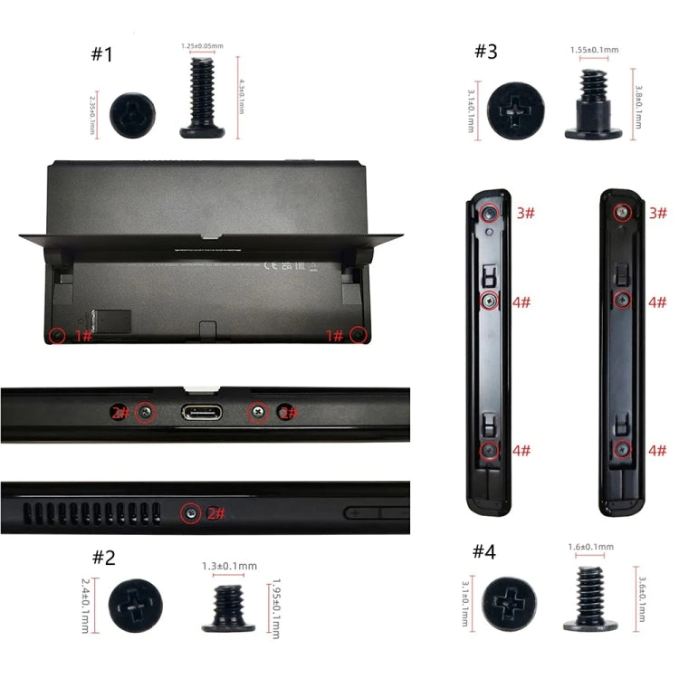 Pour Switch OLED Host 44 en 1, jeu de vis, accessoires de remplacement