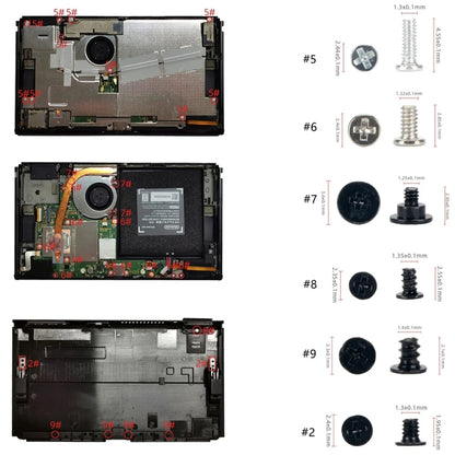 Pour Switch OLED Host 44 en 1, jeu de vis, accessoires de remplacement
