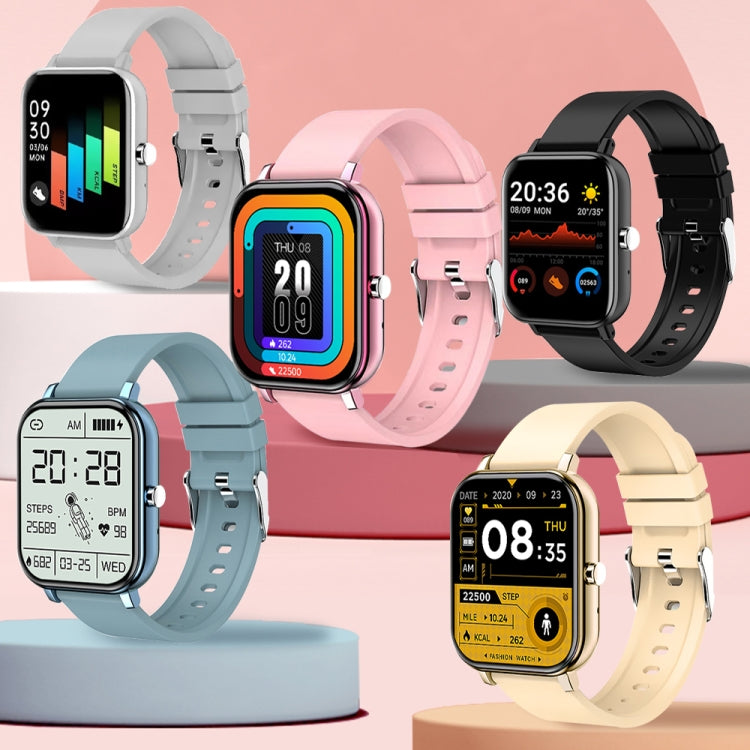 H10 1.69 pouces écran Bluetooth appel montre intelligente, prise en charge de la fréquence cardiaque/pression artérielle/surveillance du sommeil, Black, Pink, Yellow, Grey, Blue Net+Silicone, Black Net+Silicone, Pink Net+Silicone, Gold Net+Silicone    ...
